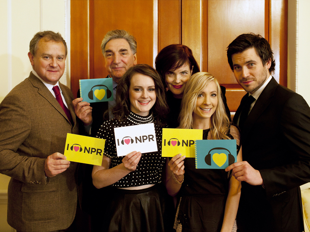 Downton Abbey cast members at NPR