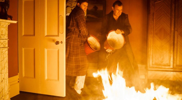 Fire engulfs Lady Edith's bedroom at Downton Abbey
