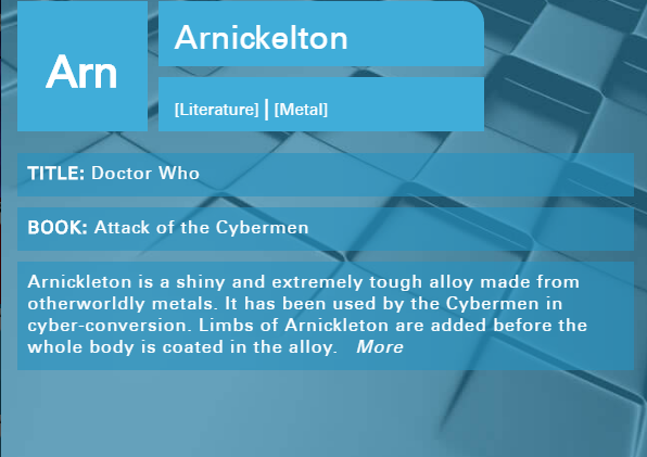 What are Cybermen made of
