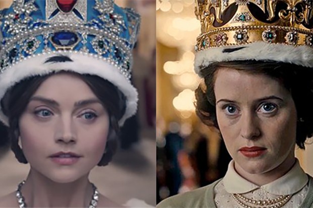Jenna Coleman as Queen Victoria and Claire Foy as Queen Elizabeth II