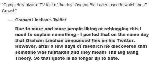 Graham Linehan, The IT Crowd, Osama bin Laden and the power of Twitter