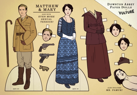 Printable Downton Abbey characters to combat separation anxiety