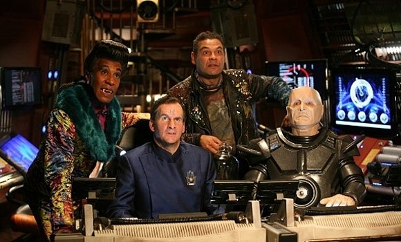 No middle-aged spread visible in 'official' Red Dwarf X photo