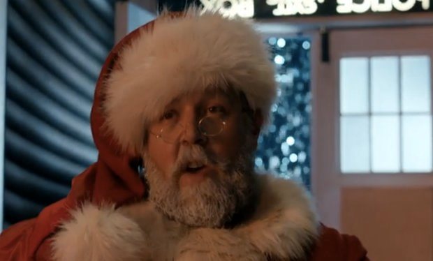 Ho! Ho! Ho! It's the first glimpse of the 'Doctor Who Christmas Special'
