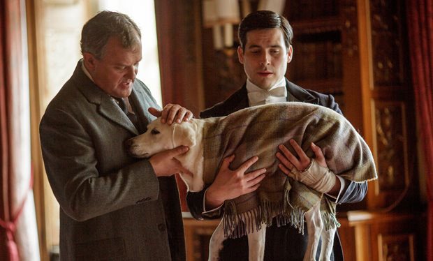 Lord Grantham says goodbye to Isis in Downton Abbey