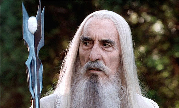 Christopher Lee in Lord of the Rings