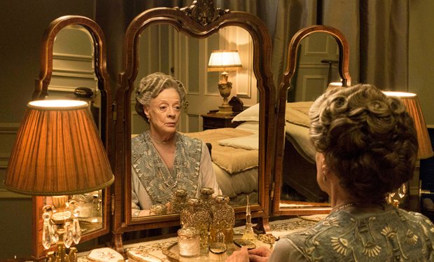 Downton Abbey's Dowager Countess prepares to go downstairs