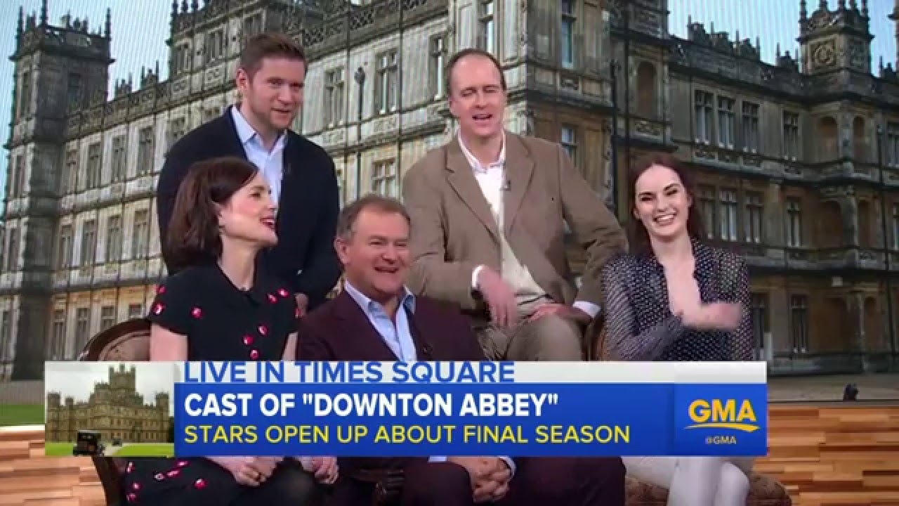 Downton Abbey cast talkserie 6 on GMA