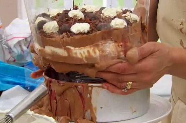 Black Forest gâteau from episode 1 of Great Britsh Bake Off