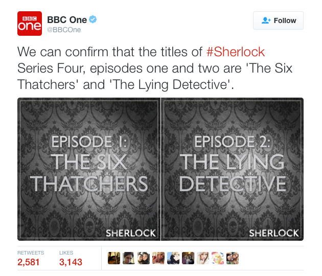 BBC confirms two titles for Sherlock 4