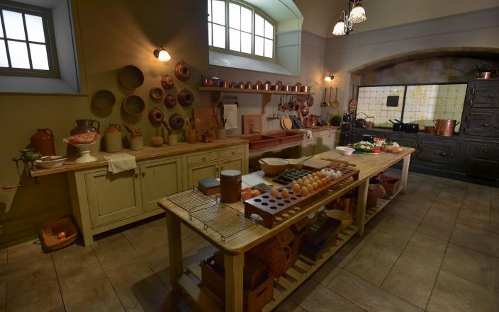 Mrs. Patmore's kitchen in Downton Abbey