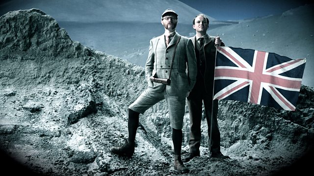 Mark Gatiss as Cavor and Rory Kinnear as Bedford in BBC Four's 'The First Men in the Moon,' and adaptation of H.G. Wells' novel of the same name.