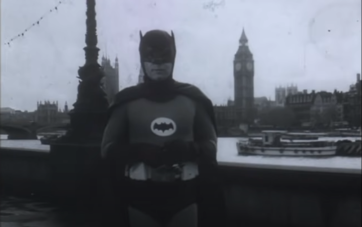 Batman teaches road safety to London school kids