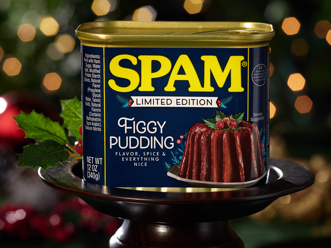 SPAM® Figgy Pudding — Flavor, Spice and Everything Nice….in a can